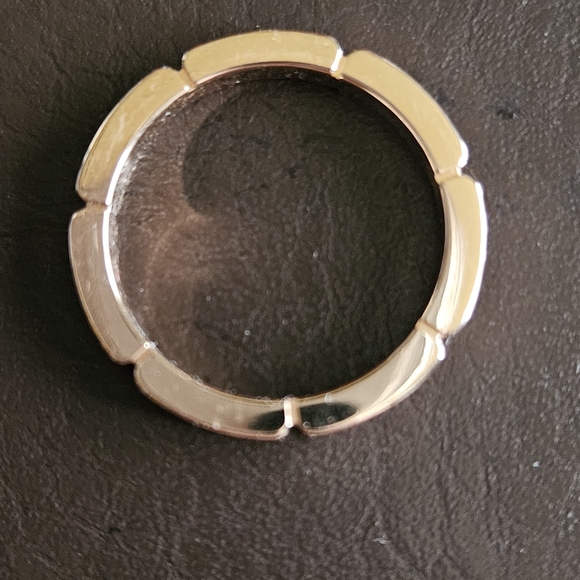 Cartier 18ct Maillon Panthere Wedding Ring with 4 diamonds,Rose Gold Accent Band - Picture 4 of 11